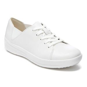 NIB Fitflop F-Sporty Lace-up Sneaker in Urban White - Size 8